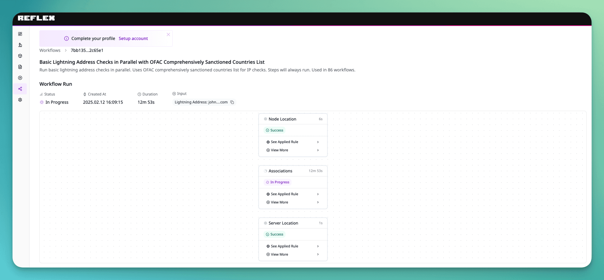 Address Check Workflow